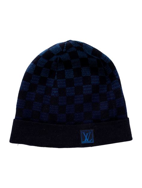 blue louis vuitton beanie|Louis Vuitton damier beanie.